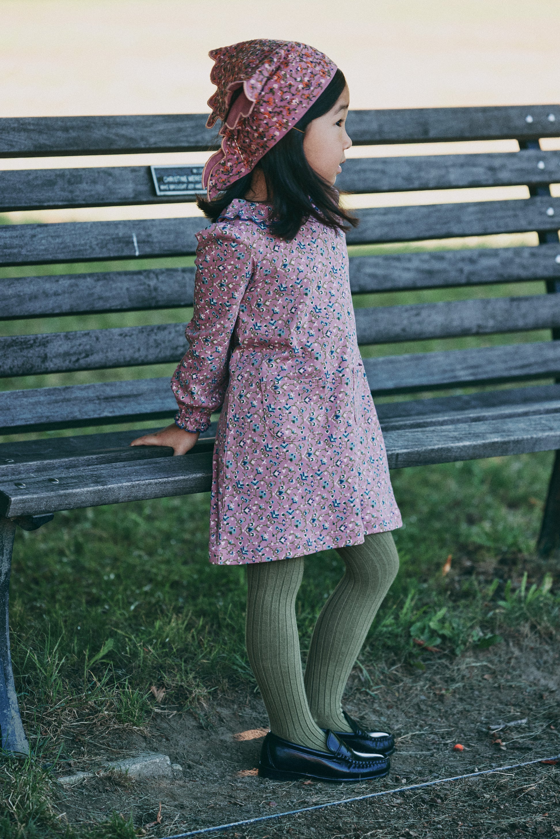 Pattie Dress - Antique Rose Millefleurs