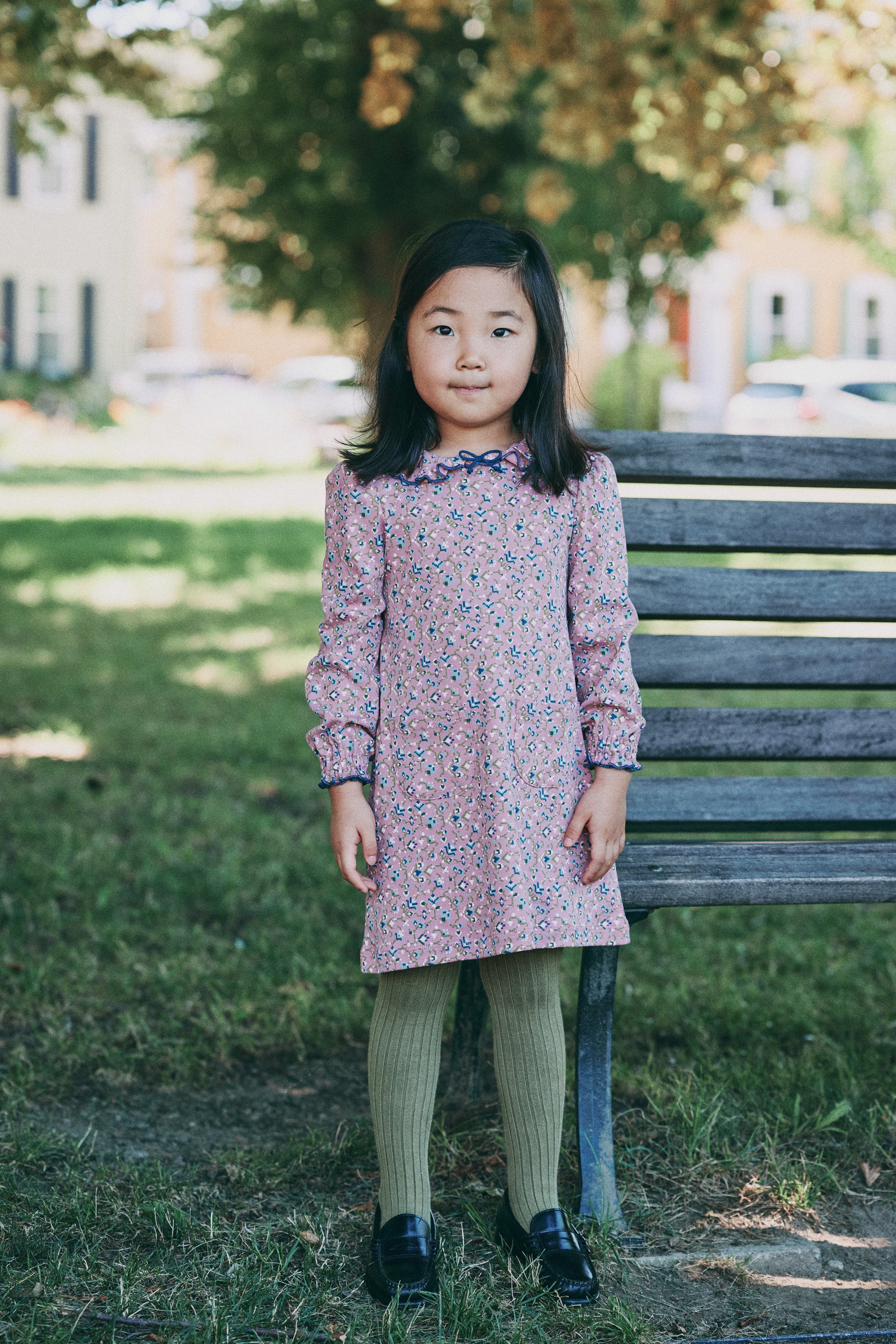 Pattie Dress - Antique Rose Millefleurs