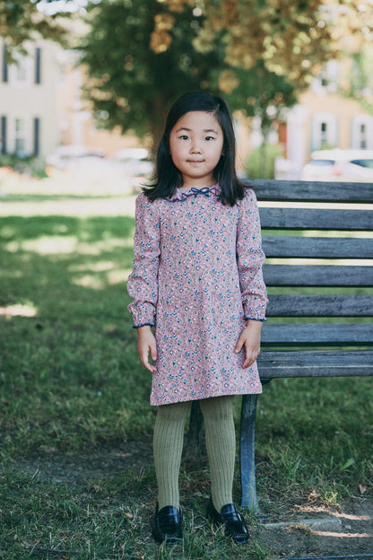 Pattie Dress - Antique Rose Millefleurs