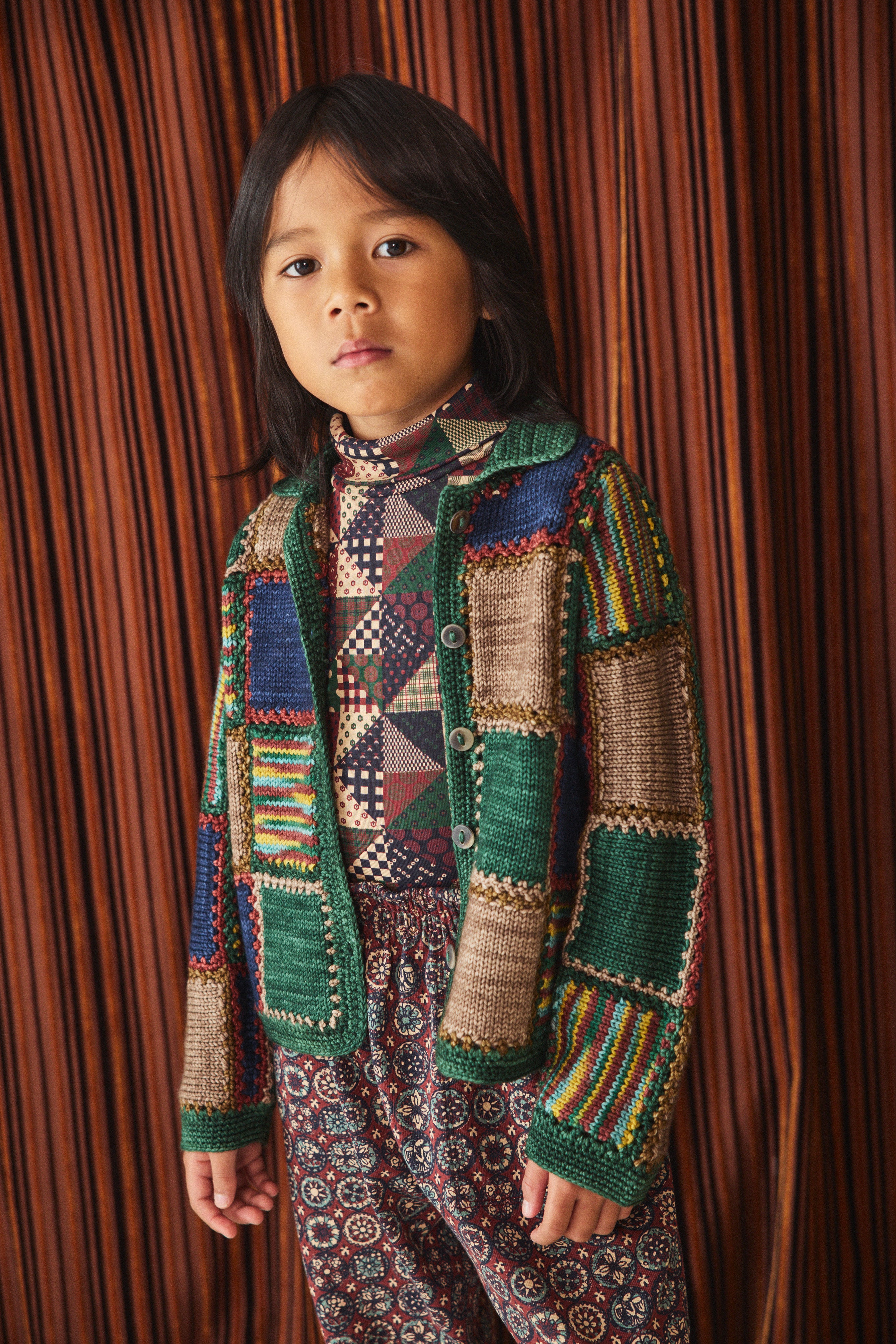 Ladder Square Cardigan – Misha & Puff