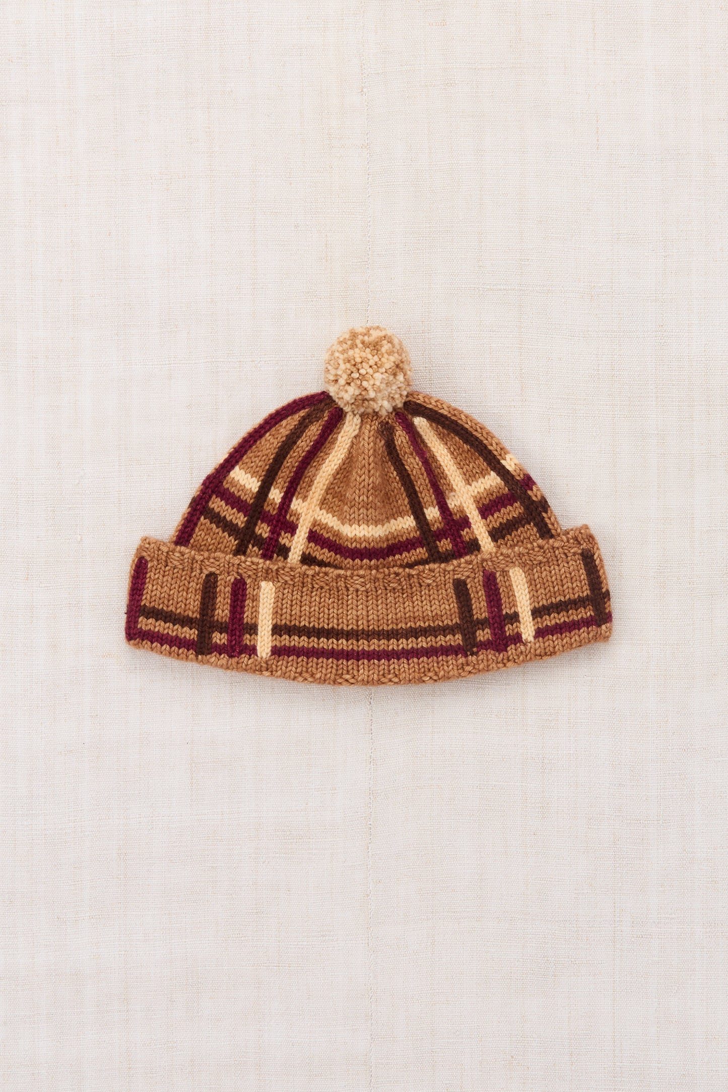 Plaid Cap - Rose Gold