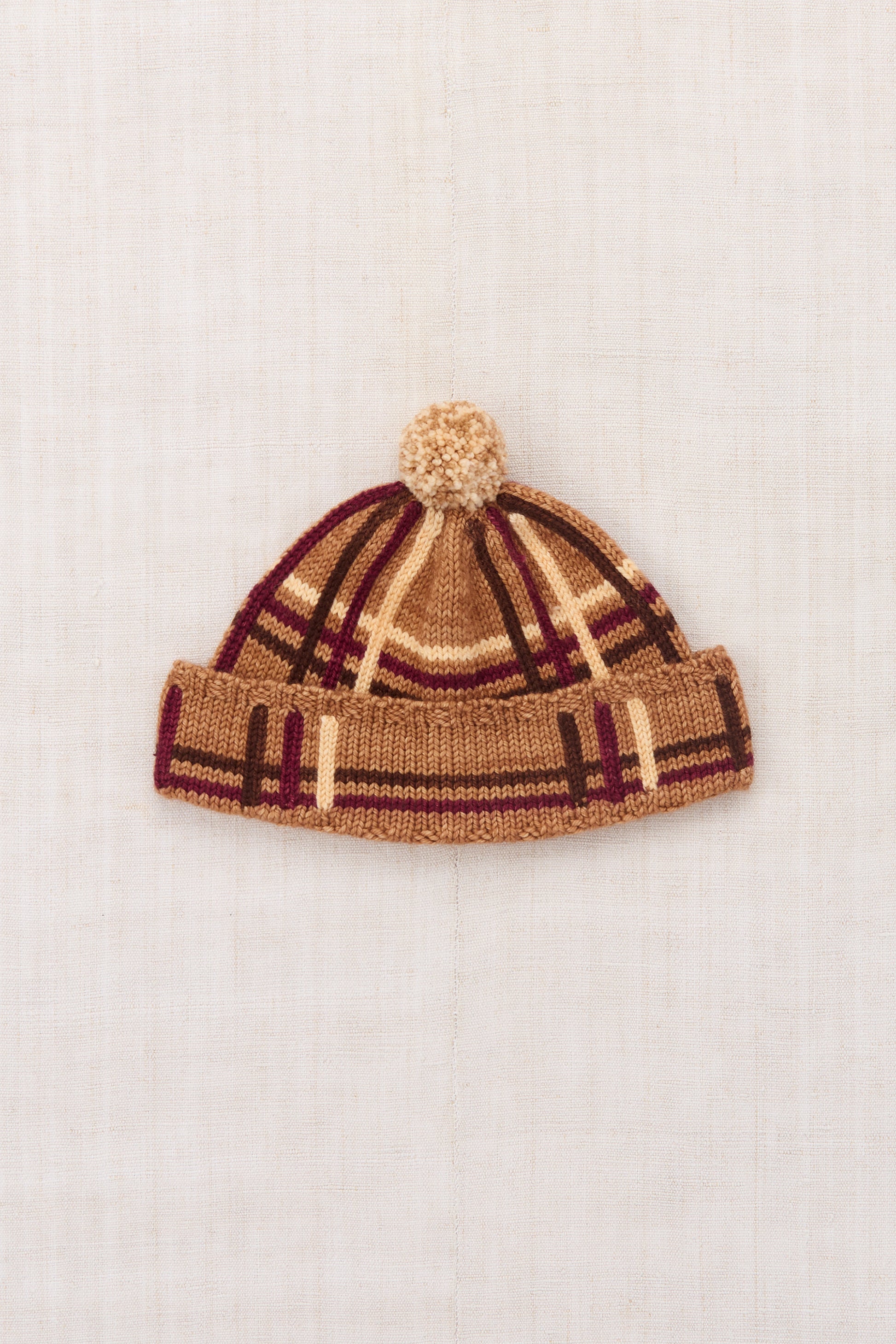 Plaid Cap - Rose Gold