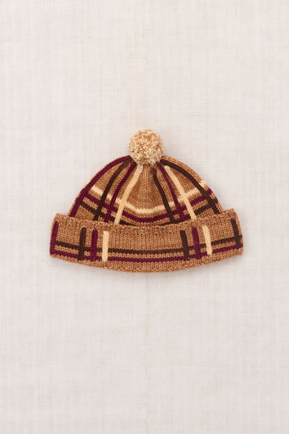 Plaid Cap - Rose Gold