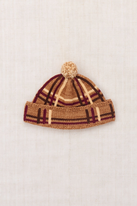 Plaid Cap - Rose Gold