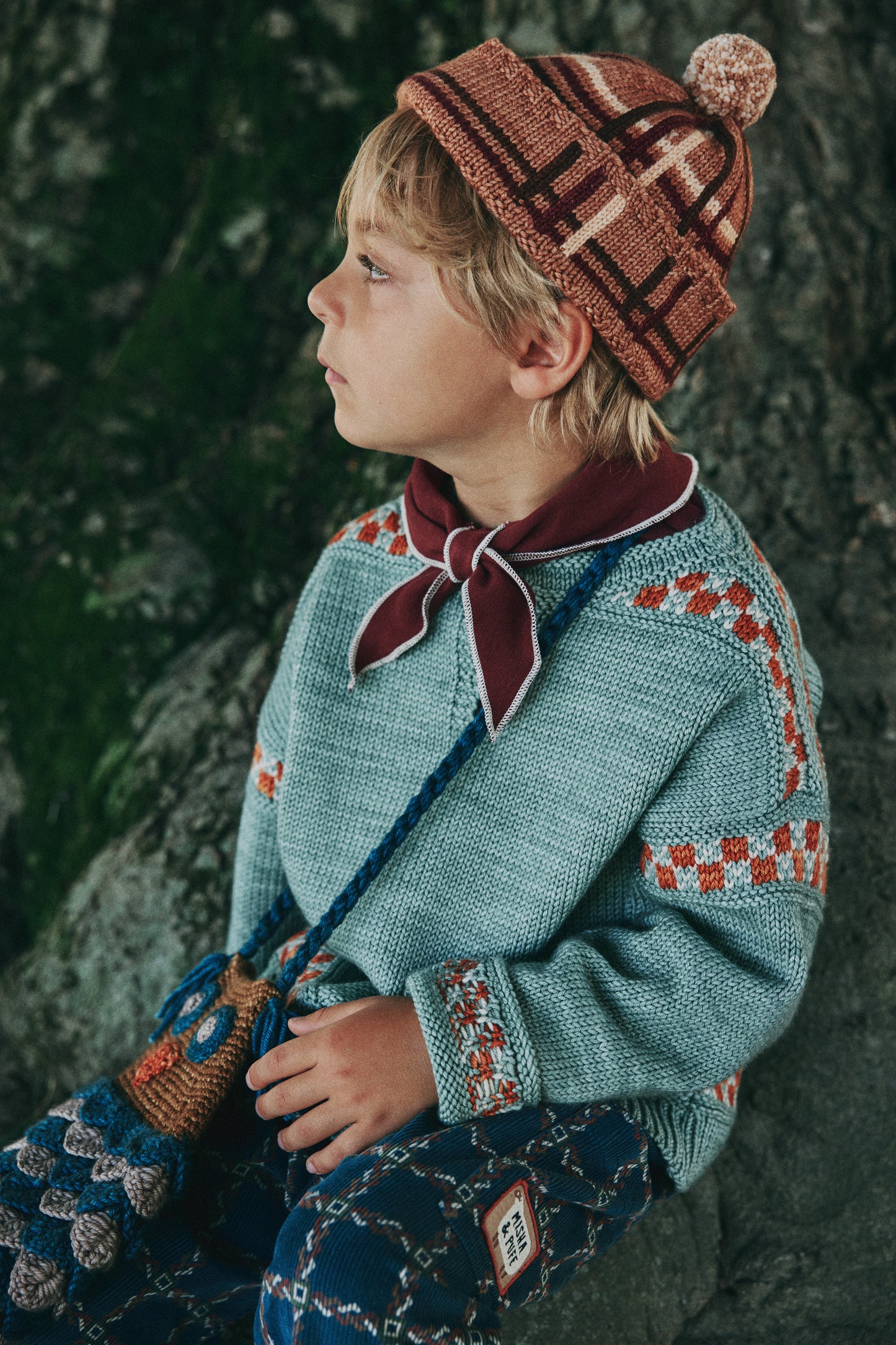 Plaid Cap - Rose Gold