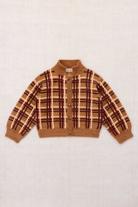 Plaid Davis Cardigan - Rose Gold