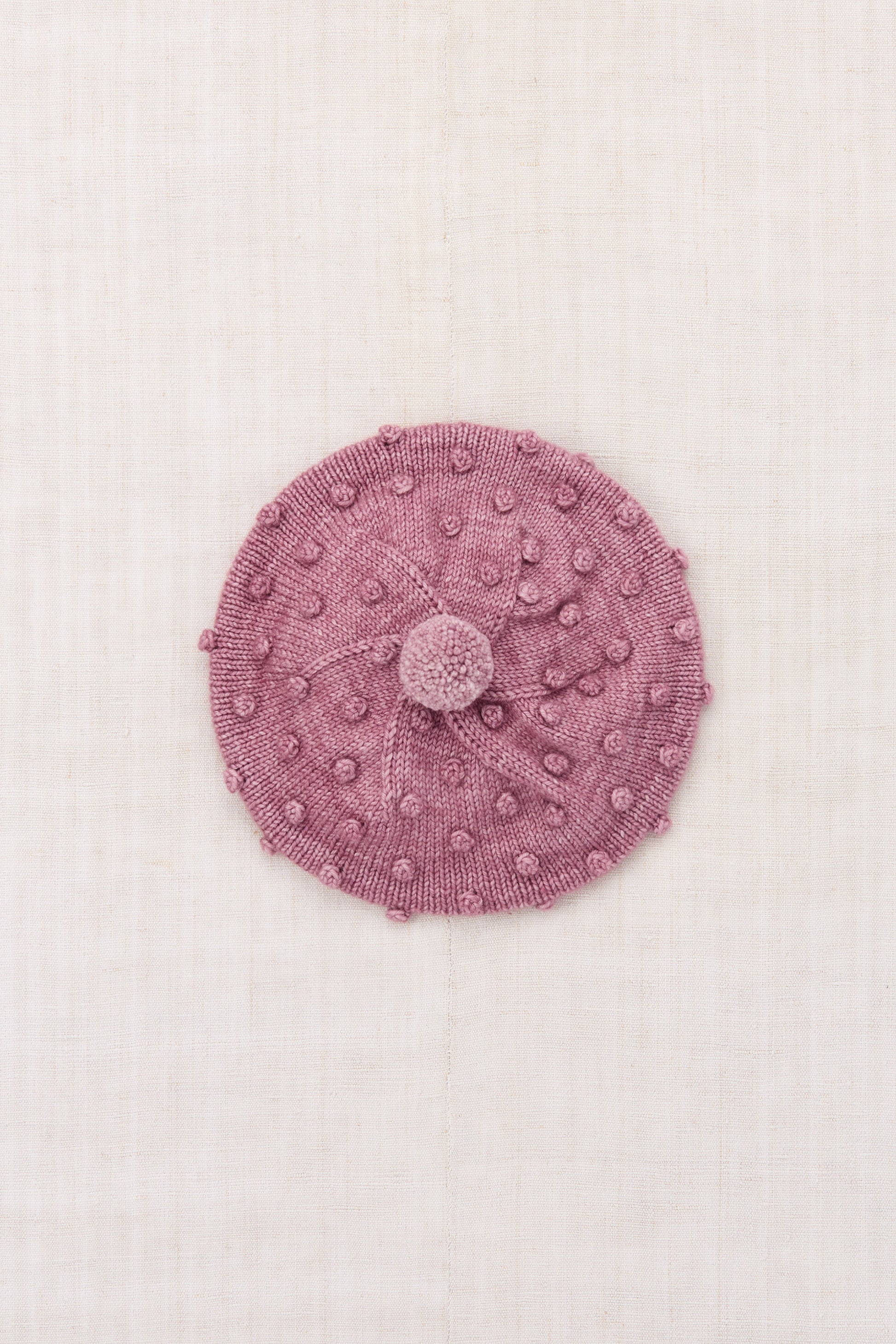 Popcorn Beret - Antique Rose