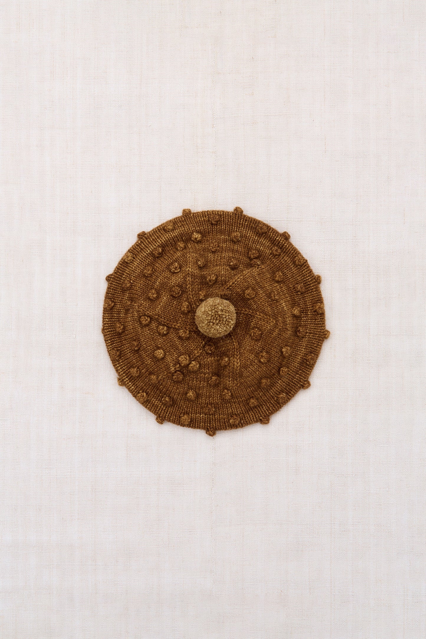 Popcorn Beret - Nutmeg
