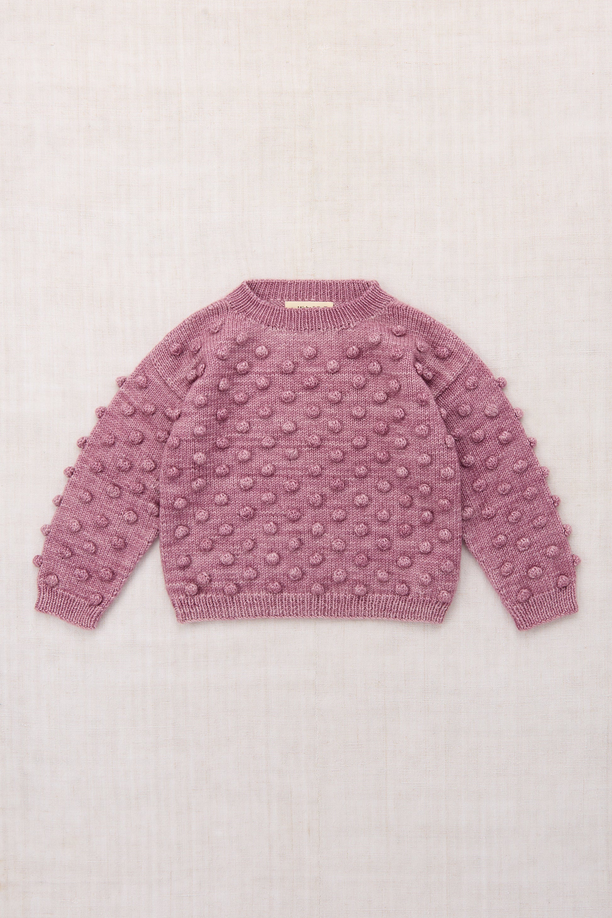 Puff Popcorn Sweater - Antique Rose