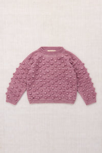 Puff Popcorn Sweater - Antique Rose