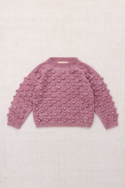 Puff Popcorn Sweater - Antique Rose