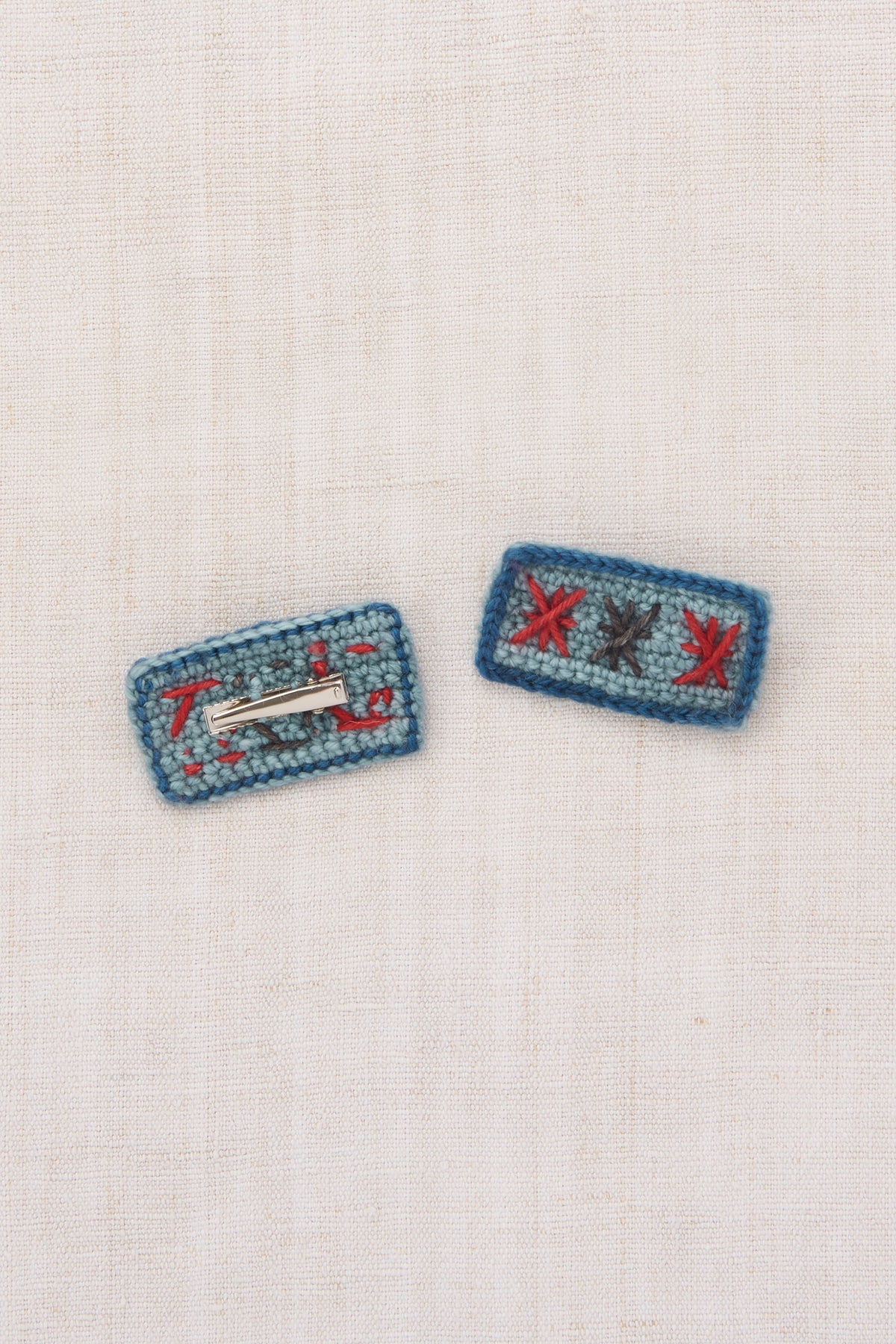 Puff Star Clip Set - Slate