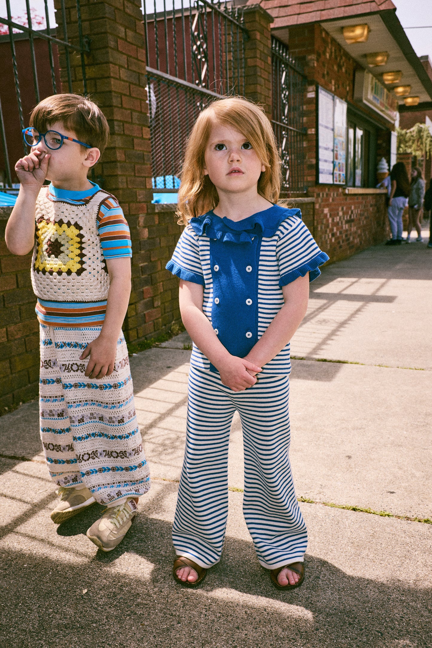 Ruffle Sailor Cardigan