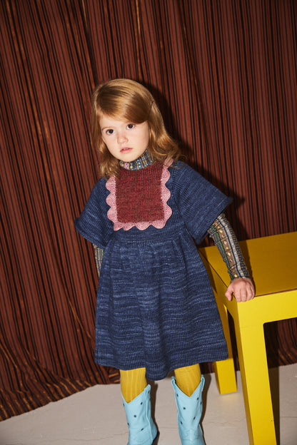 Scallop Bib Dress