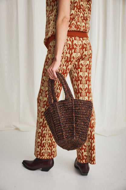 Crochet Basket Bag
