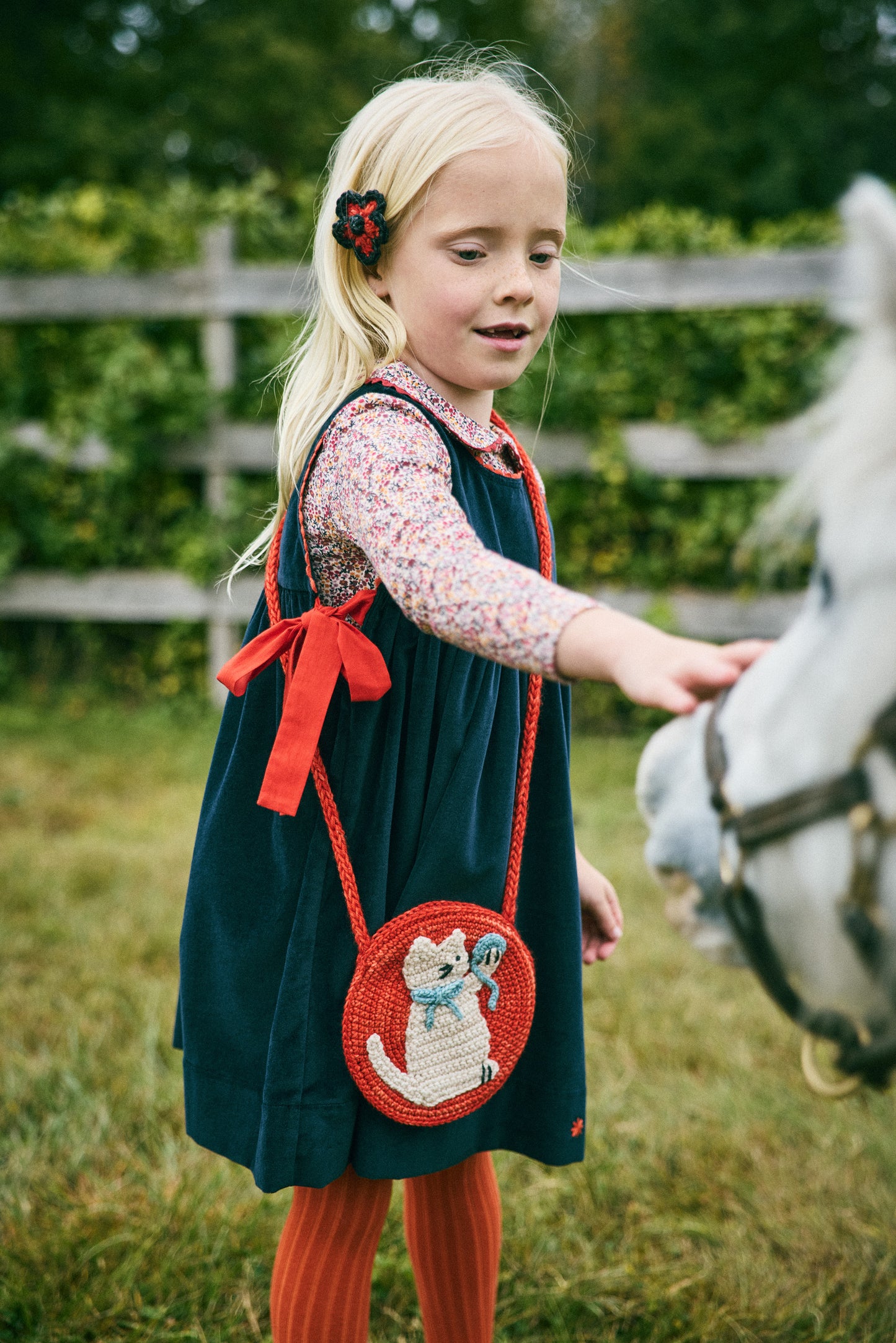 Meadow Yarn Cat Circle Bag