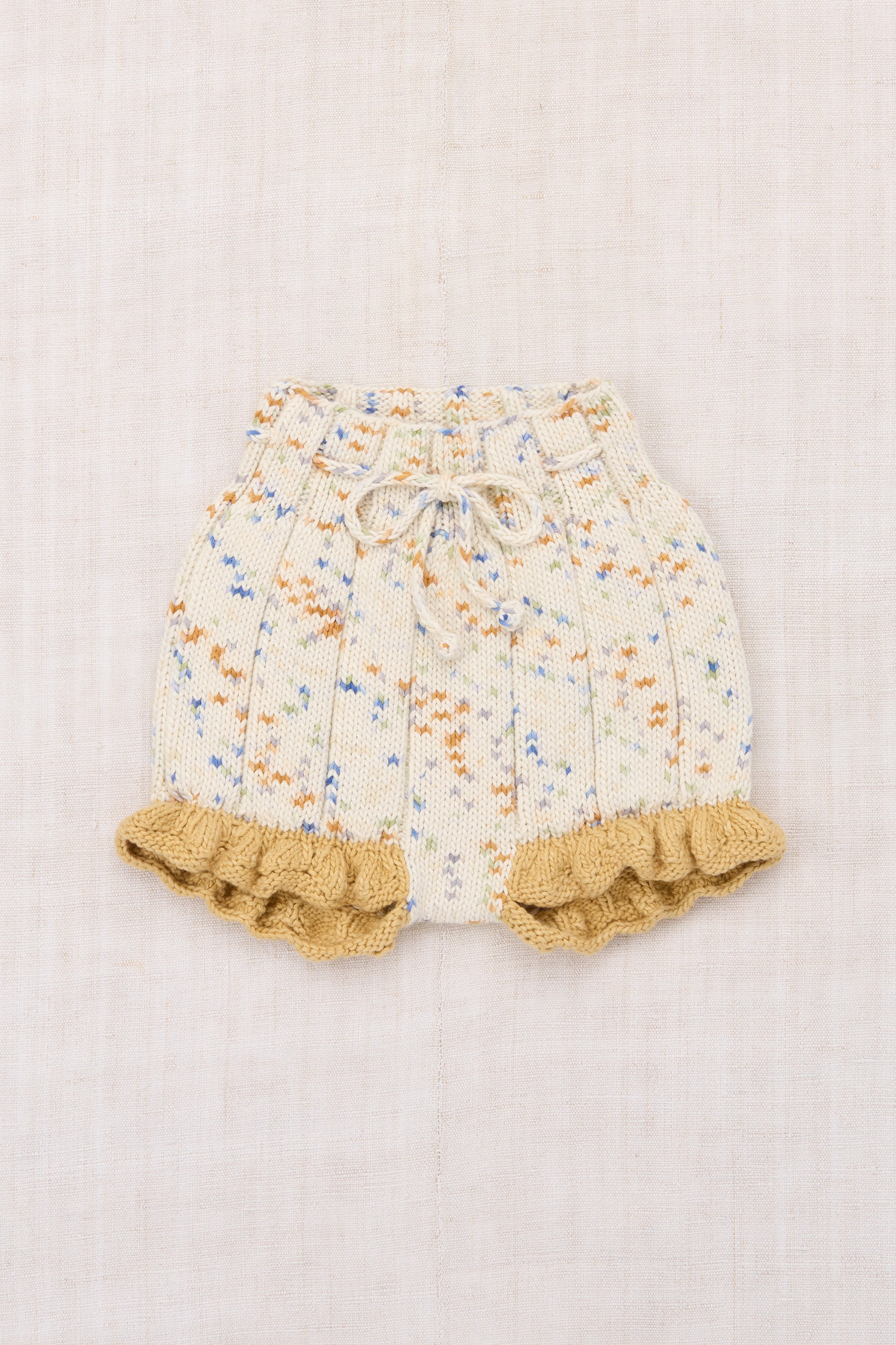 Misha & Puff Child Scallop Hem Shorts Vintage Yellow | Garmentory
