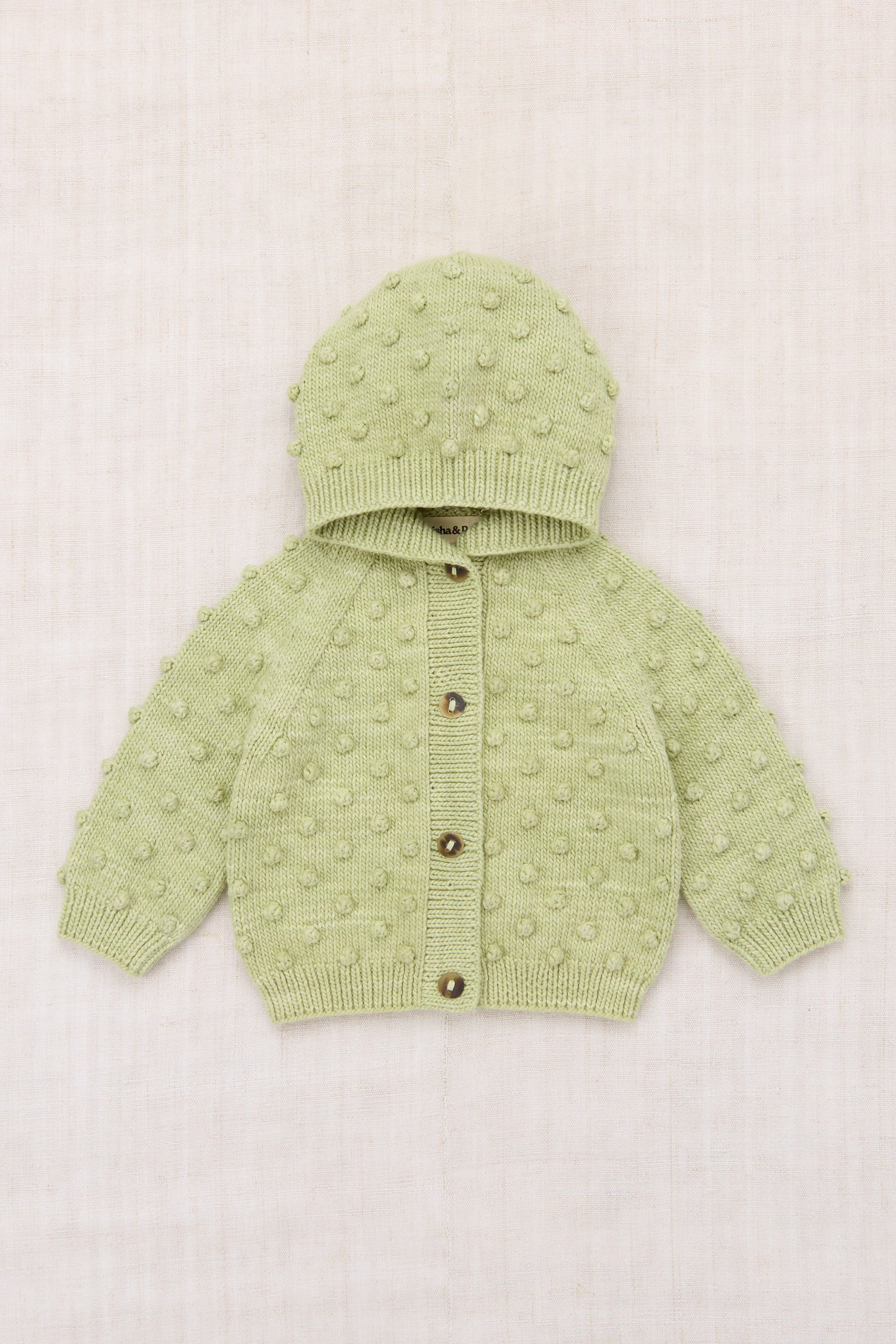 Misha & Puff フード付きアウター 2-3y カーディガン Misha&Puff Hooded Popcorn Cardigan 2-3y 【公式通販】