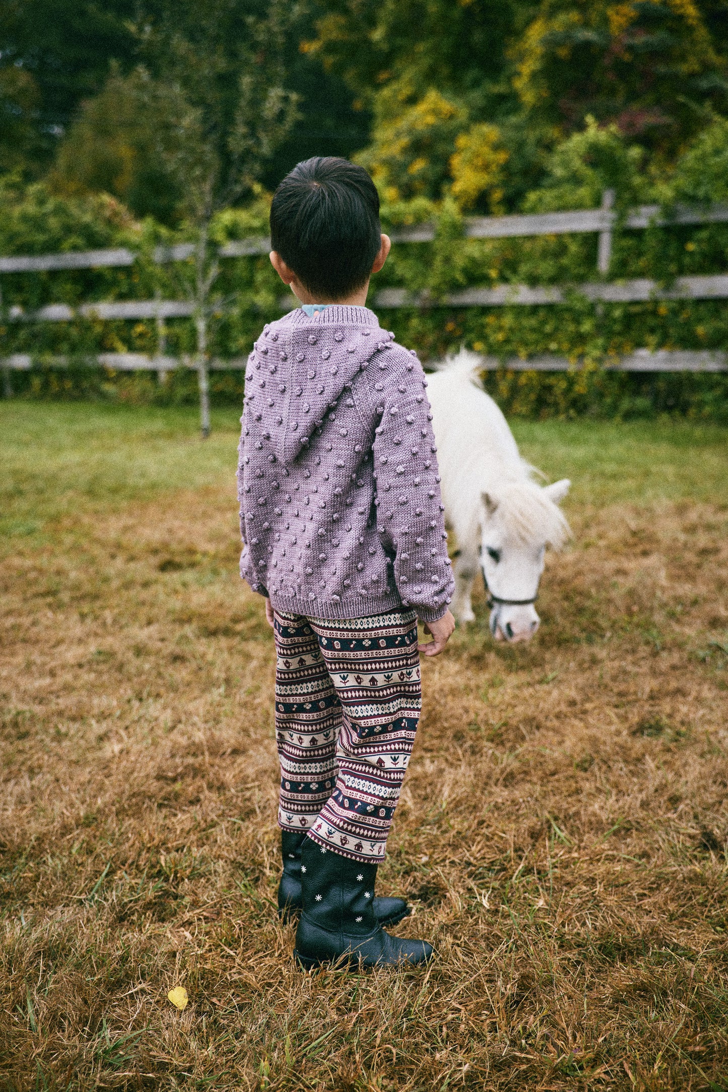 Hooded Popcorn Cardigan