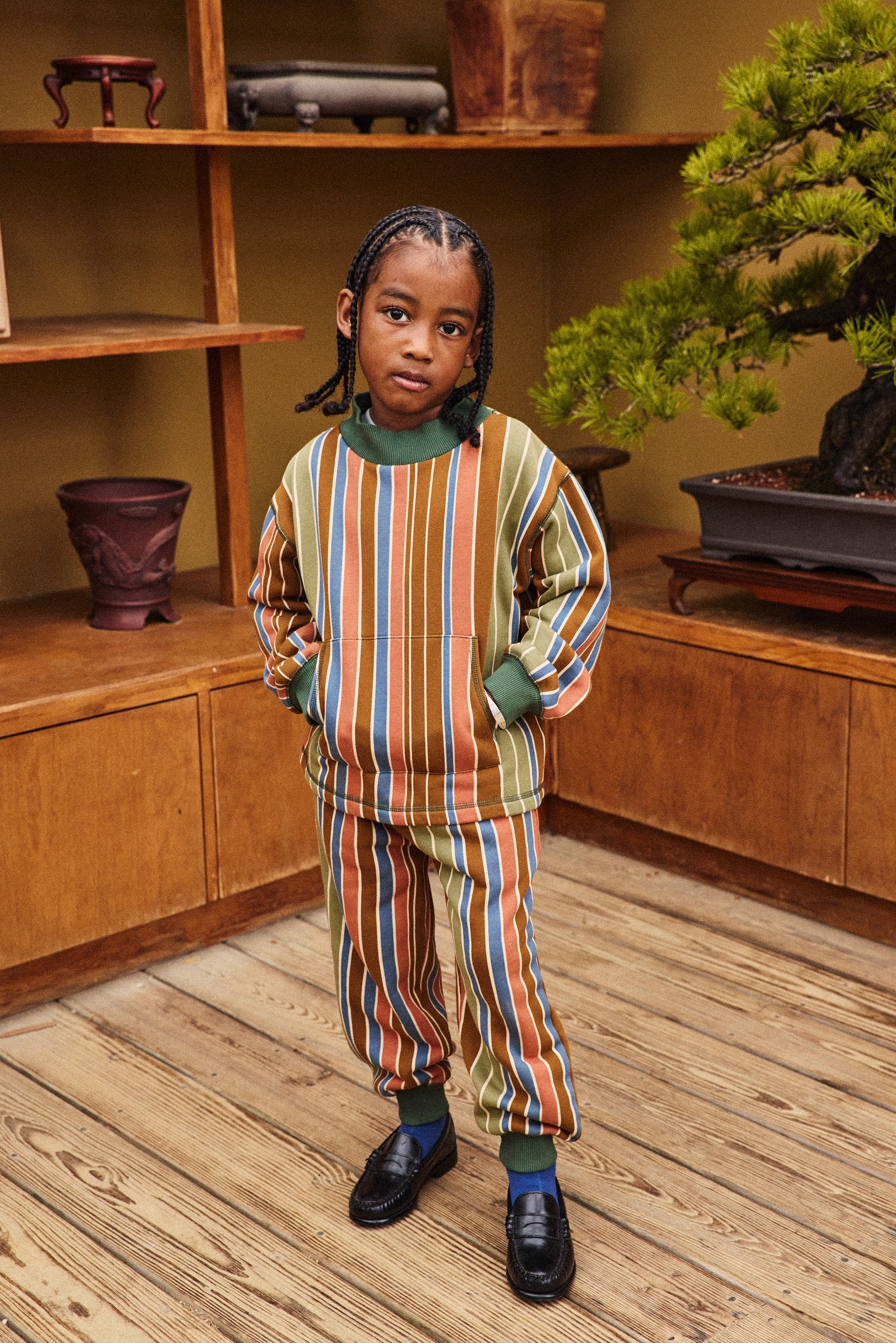 Roo Sweatshirt - Nutmeg Afterschool Stripe