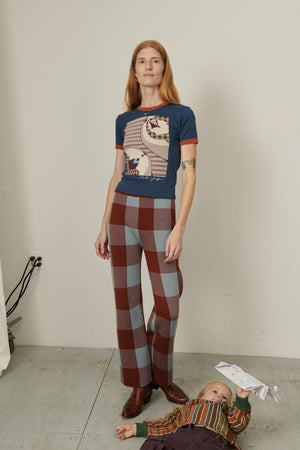 Rowe Pant - Cedar Plaid Jacquard