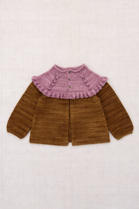 Ruffle Cardigan - Nutmeg