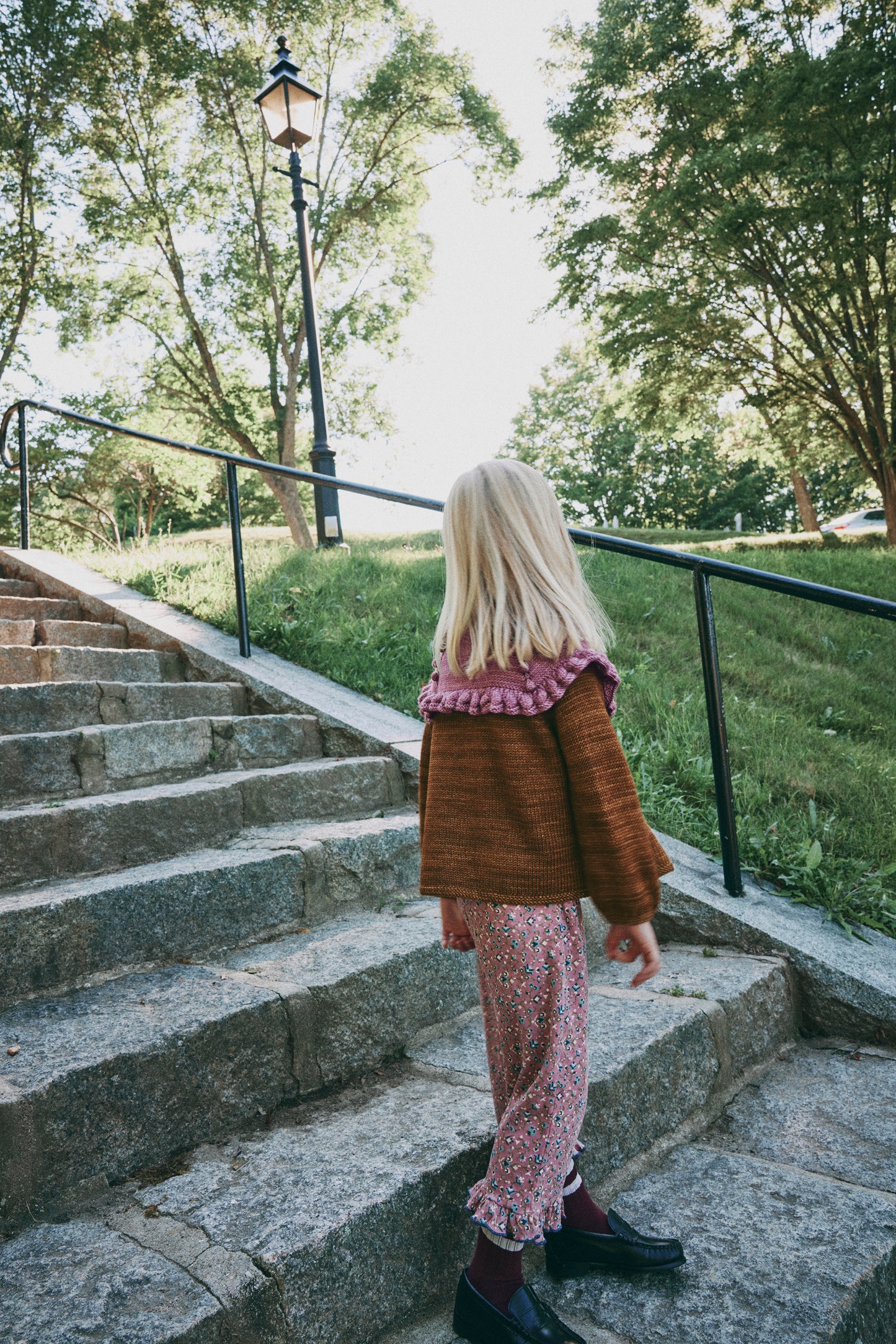 Ruffle Cardigan - Nutmeg