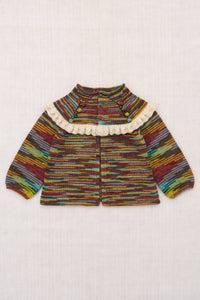 Ruffle Cardigan - Punchbowl Space Dye