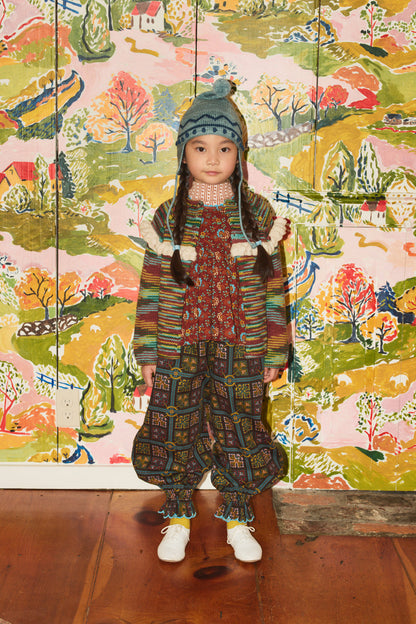 Ruffle Cardigan - Punchbowl Space Dye