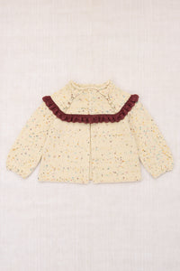 Ruffle Cardigan - Snowglobe Confetti
