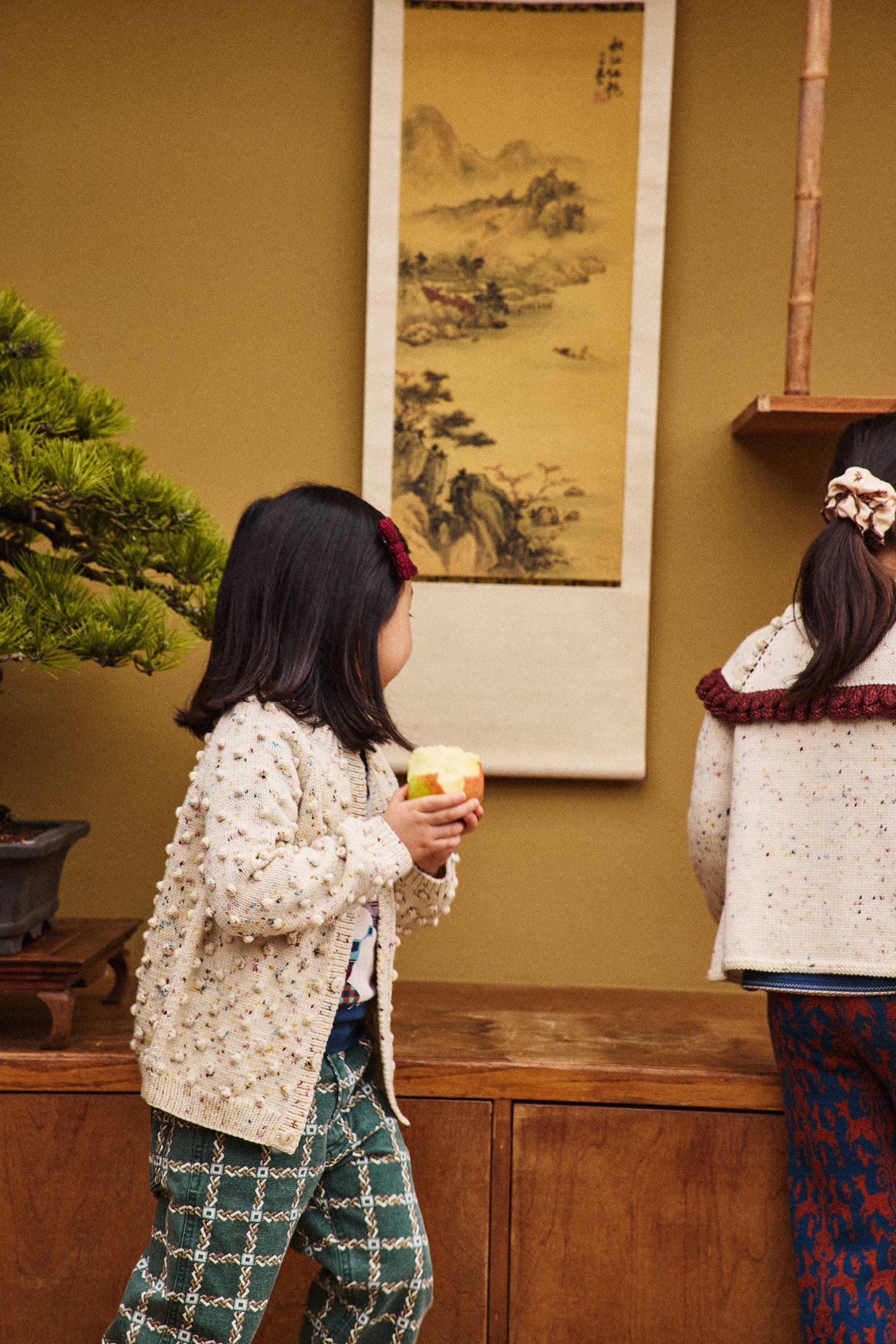 Ruffle Cardigan - Snowglobe Confetti