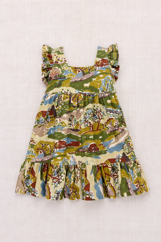 Ruffle Sleeve Dress - Alabaster Sancerre
