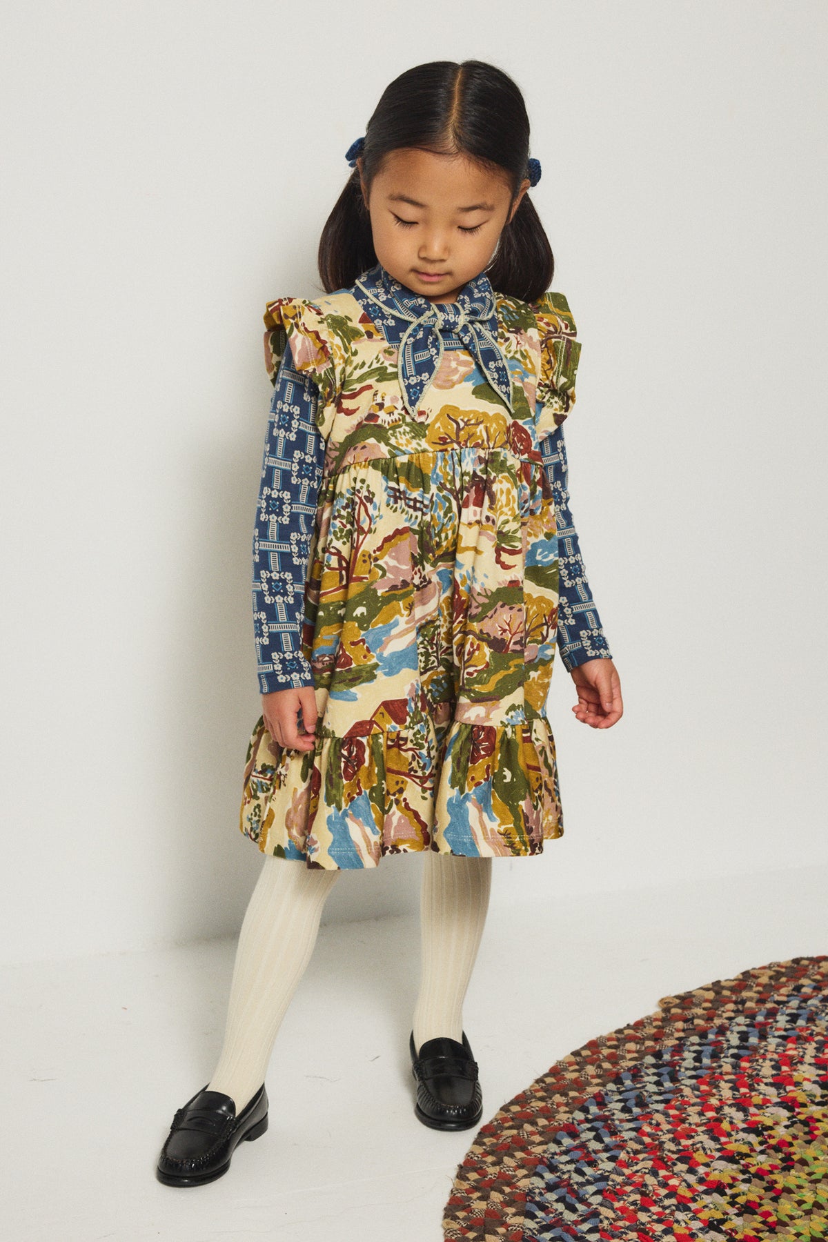 Ruffle Sleeve Dress - Alabaster Sancerre