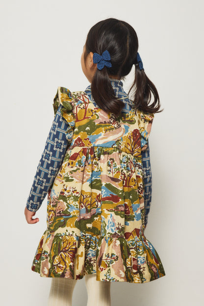 Ruffle Sleeve Dress - Alabaster Sancerre