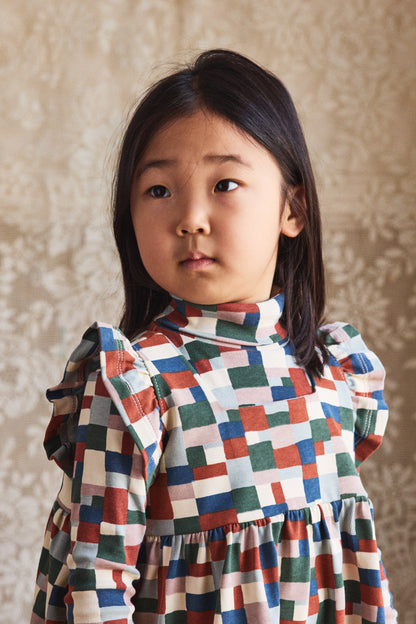 Ruffle Sleeve Dress - Onsen Bigarré