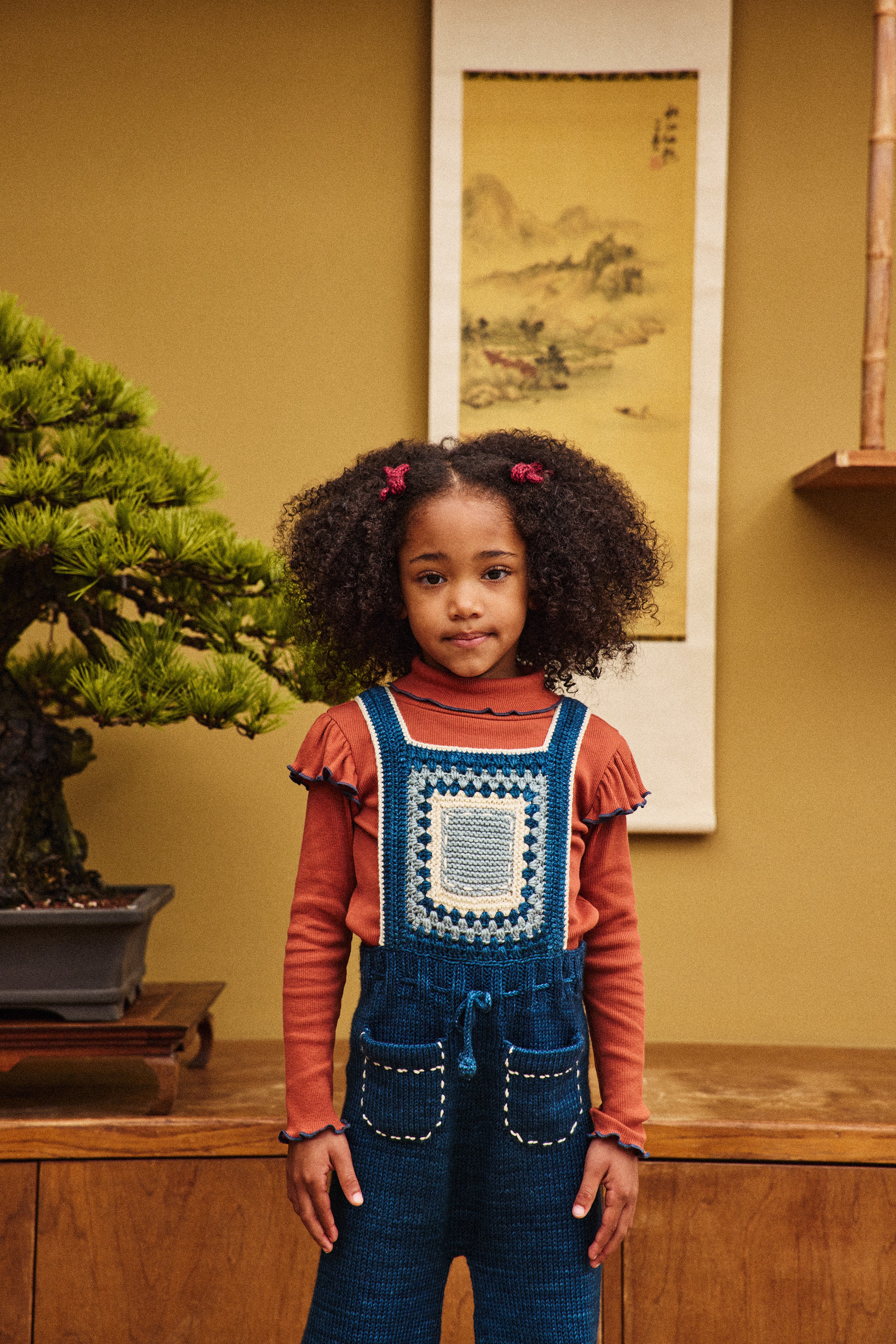 Running Stitch Overall - Marine Blue