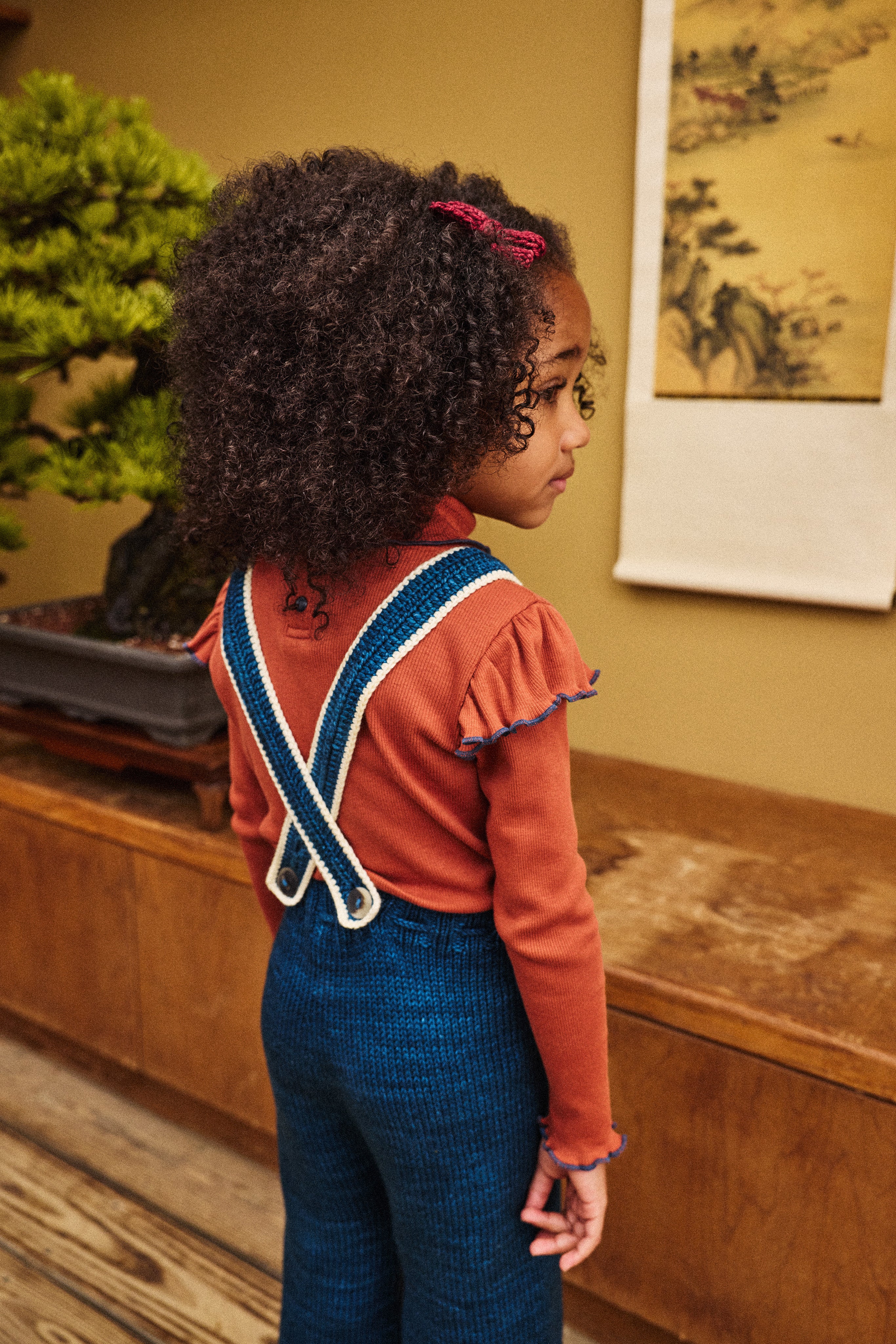 Running Stitch Overall - Marine Blue
