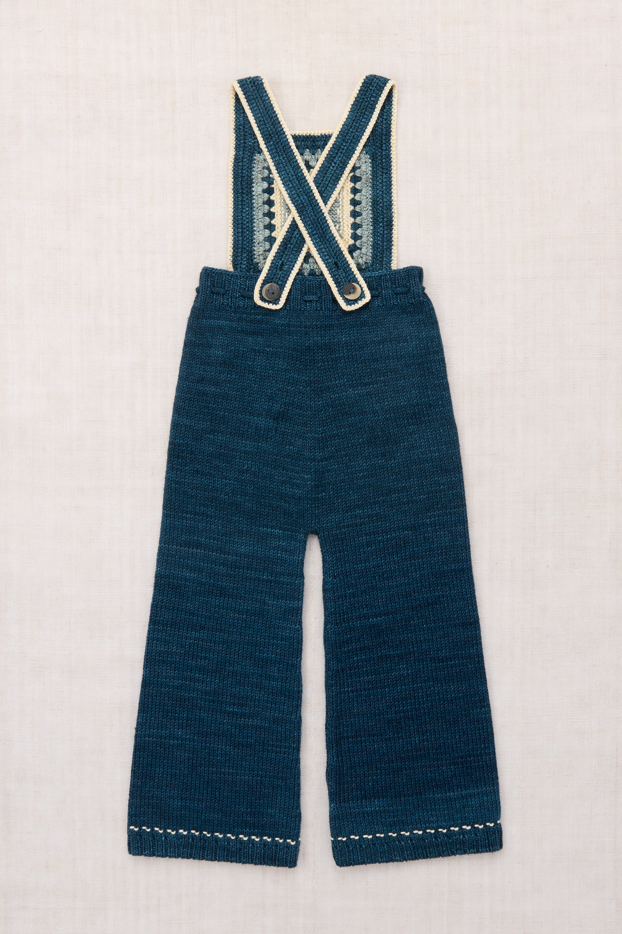 Running Stitch Overall - Marine Blue