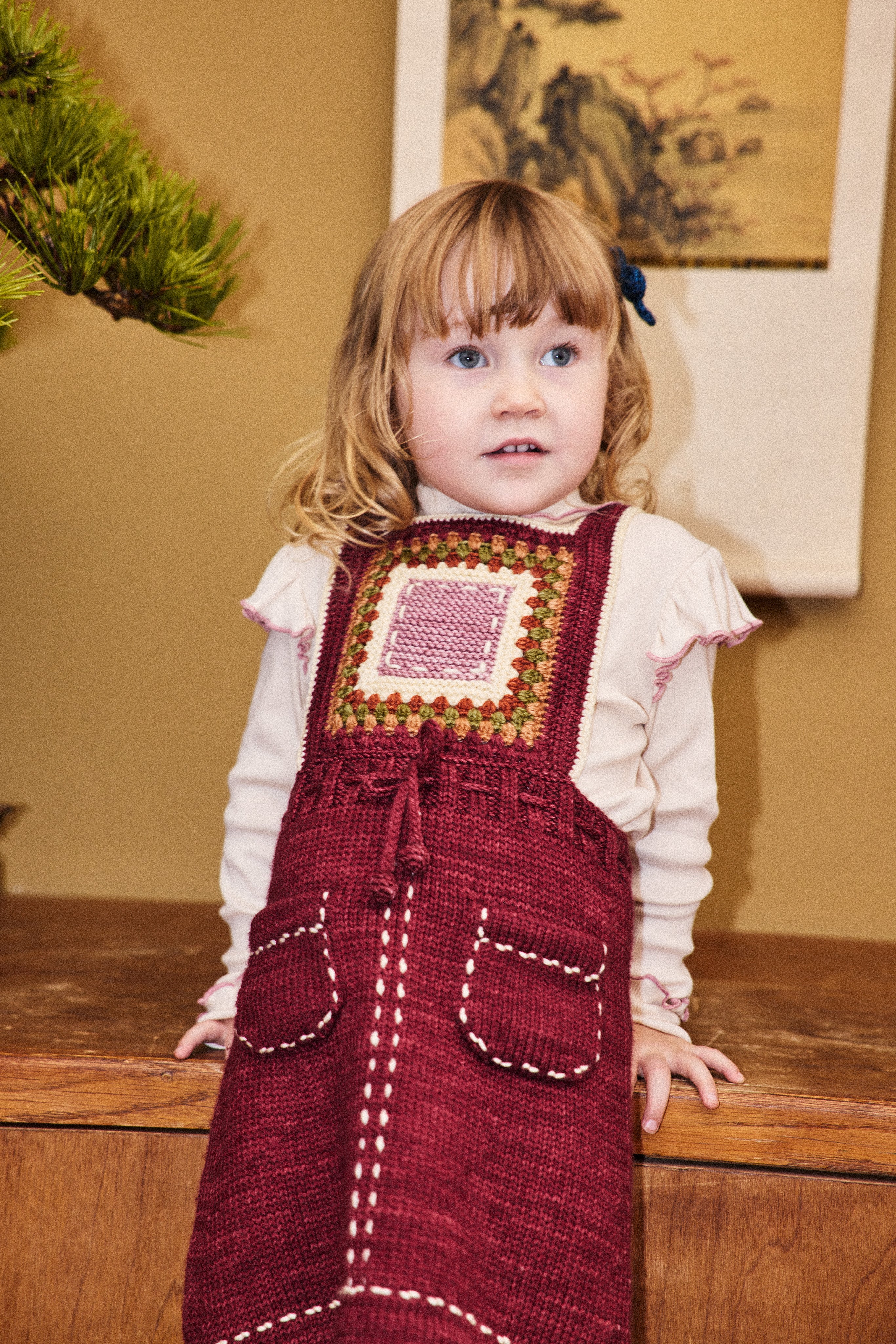 Running Stitch Pinafore - Cambridge