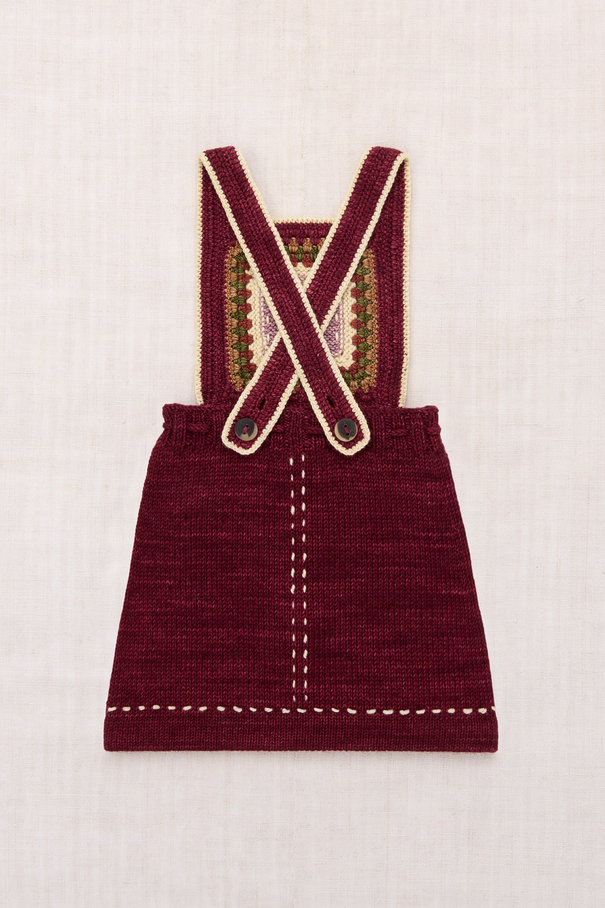 Running Stitch Pinafore – Misha & Puff