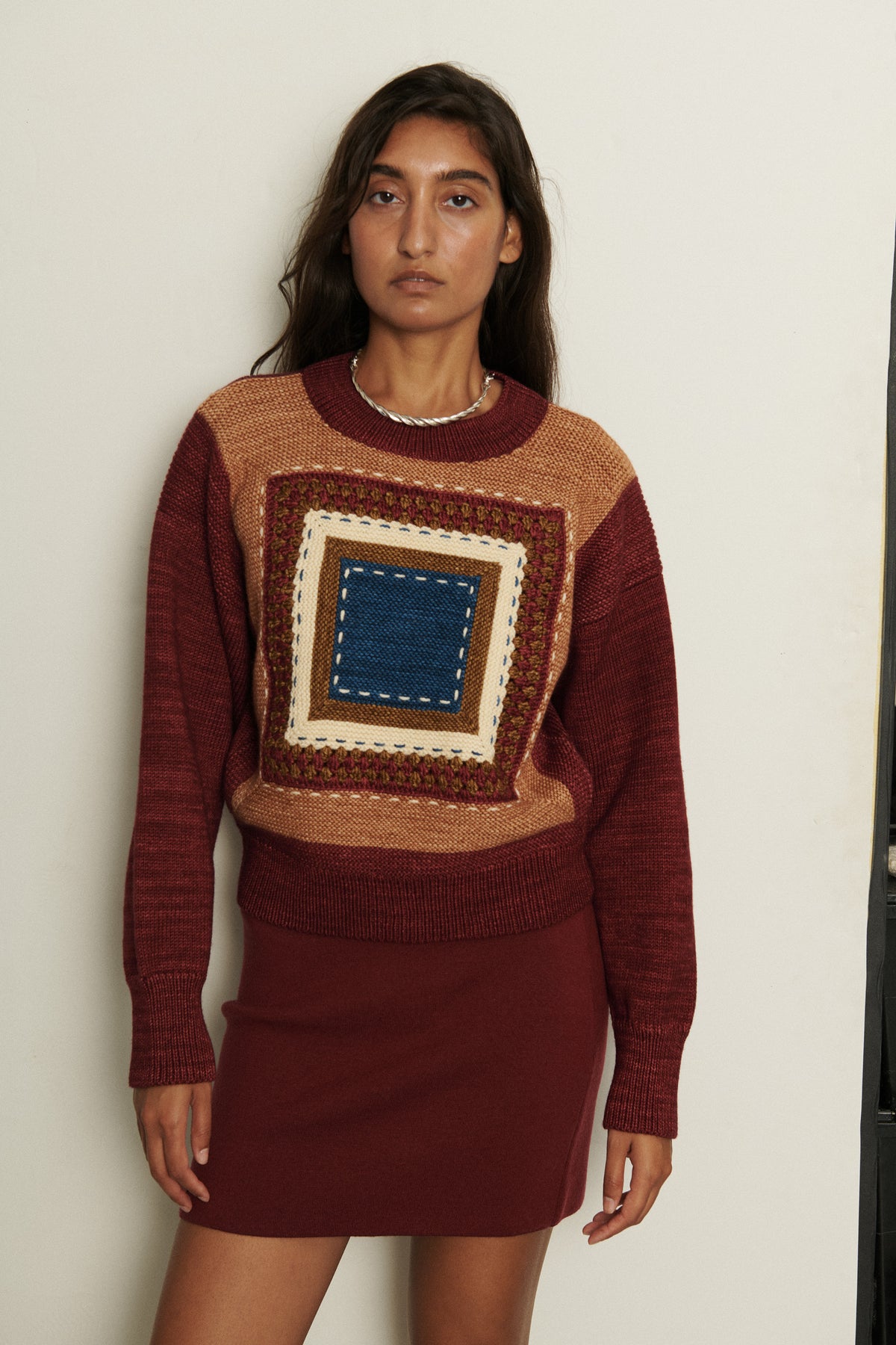 Running Stitch Sweater - Cambridge