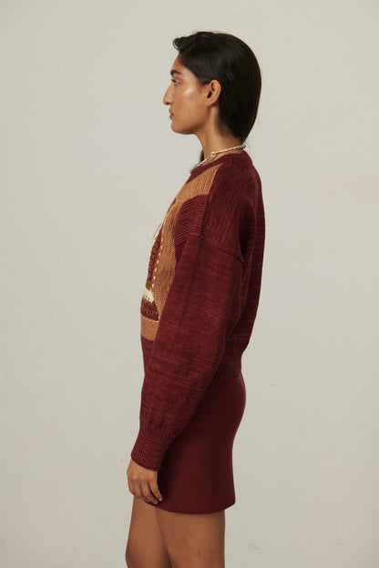 Running Stitch Sweater - Cambridge