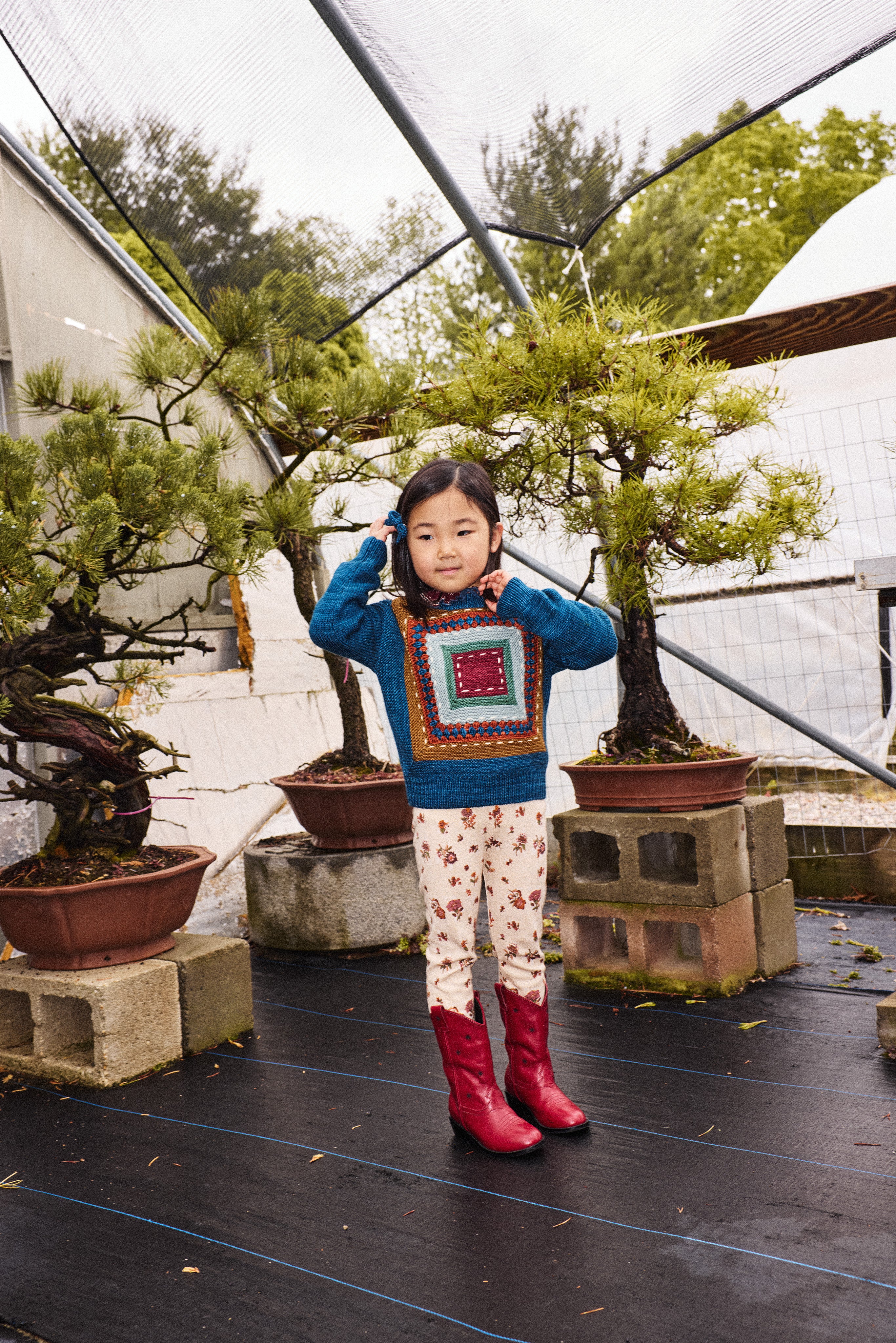 Running Stitch Sweater - Marine Blue
