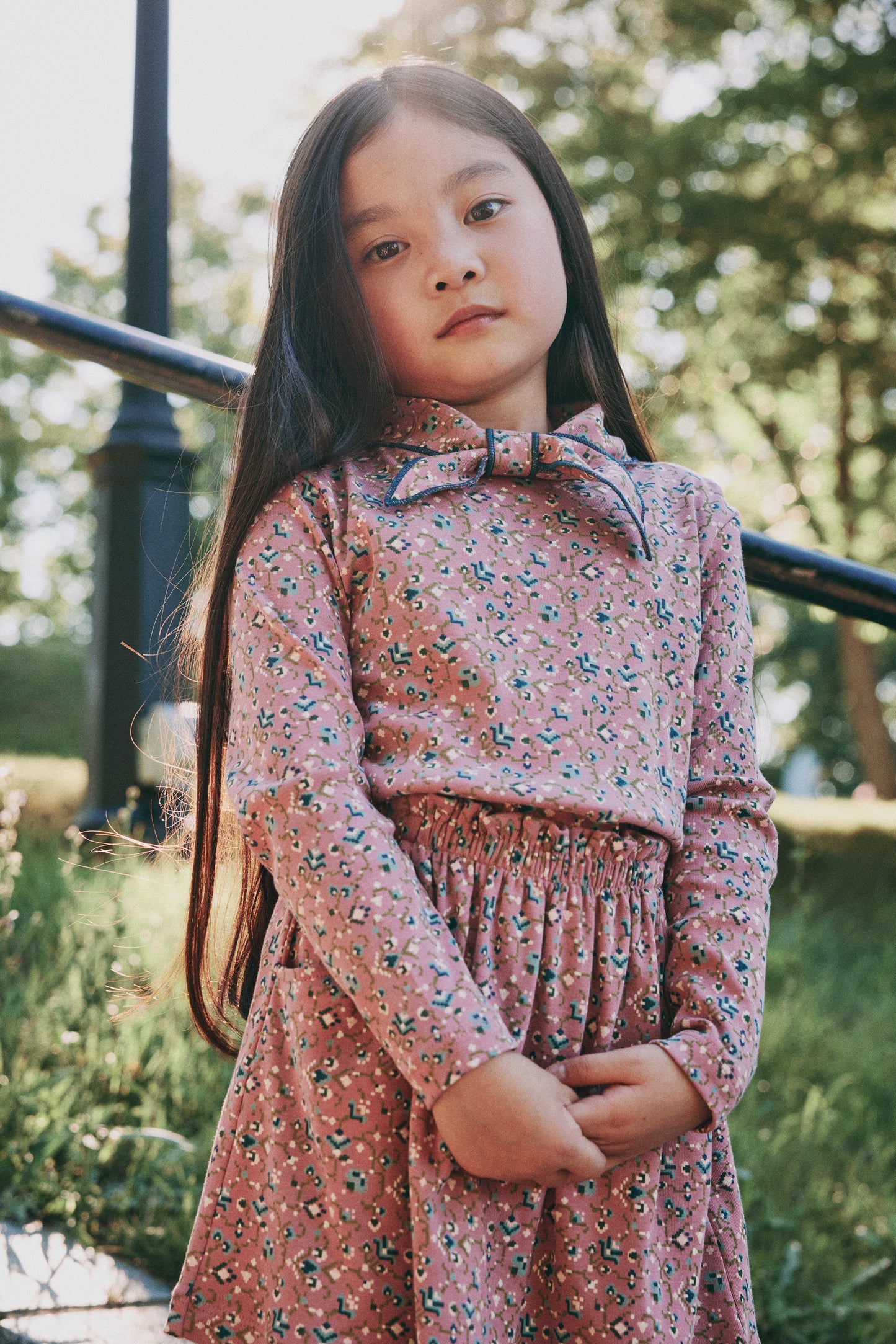 Sadie Skirt - Antique Rose Millefleurs