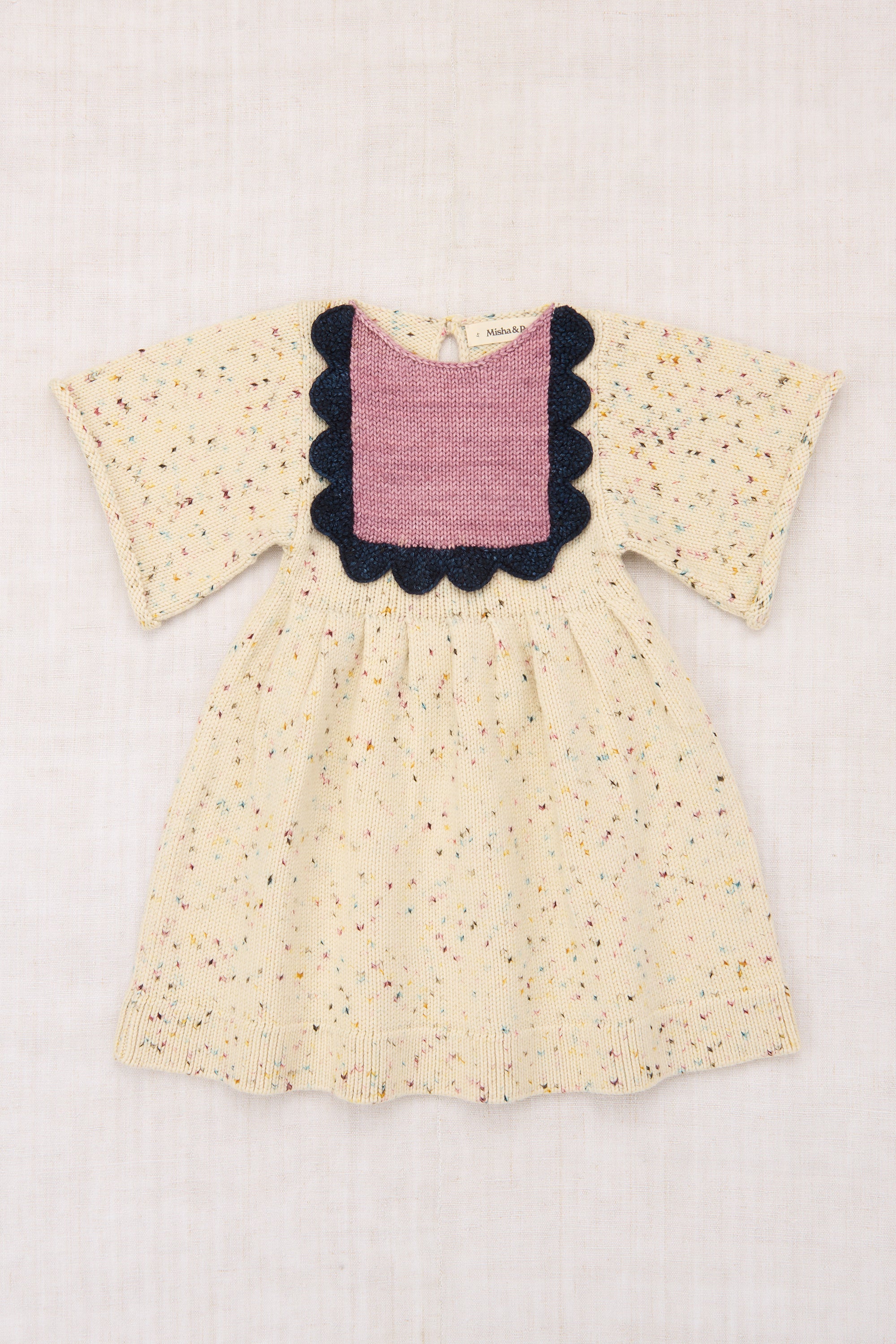 Scallop Bib Dress - Snowglobe Confetti