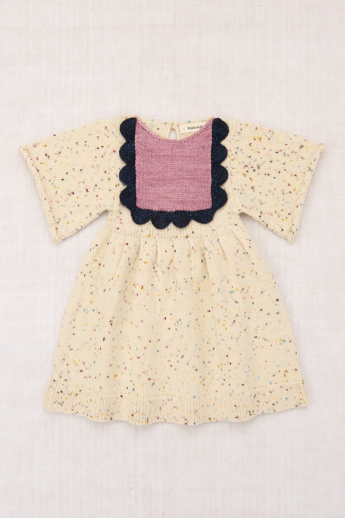 Scallop Bib Dress - Snowglobe Confetti
