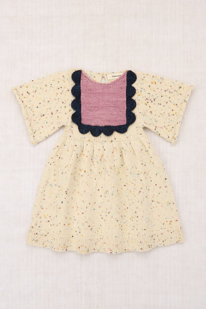 Scallop Bib Dress - Snowglobe Confetti
