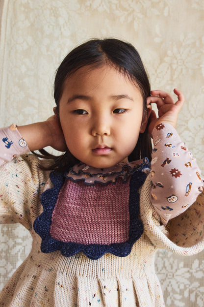 Scallop Bib Dress - Snowglobe Confetti