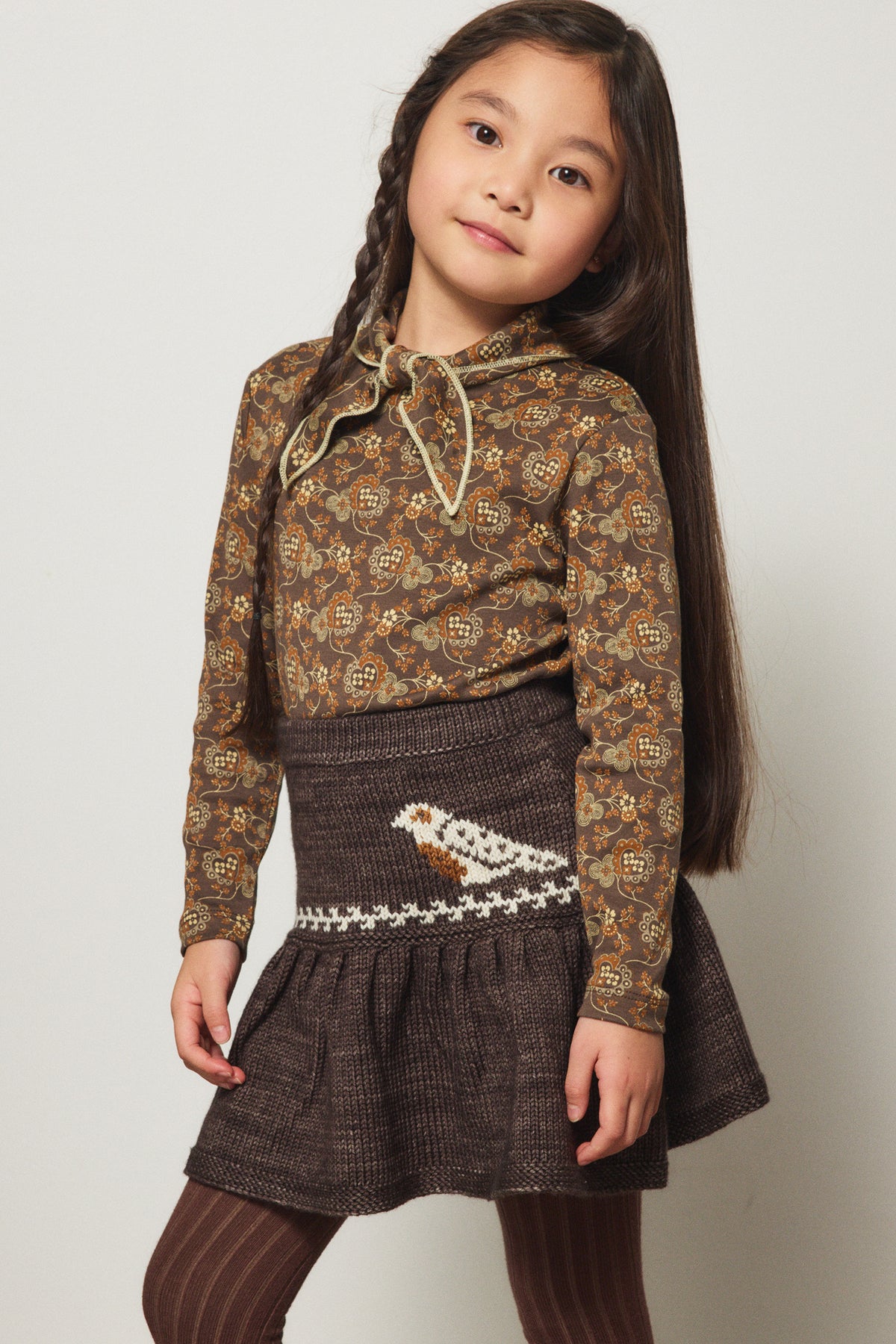 Scout Top - Bark Calico Hearts