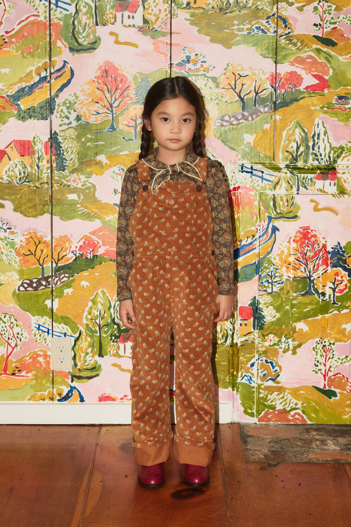 Scout Top - Bark Calico Hearts